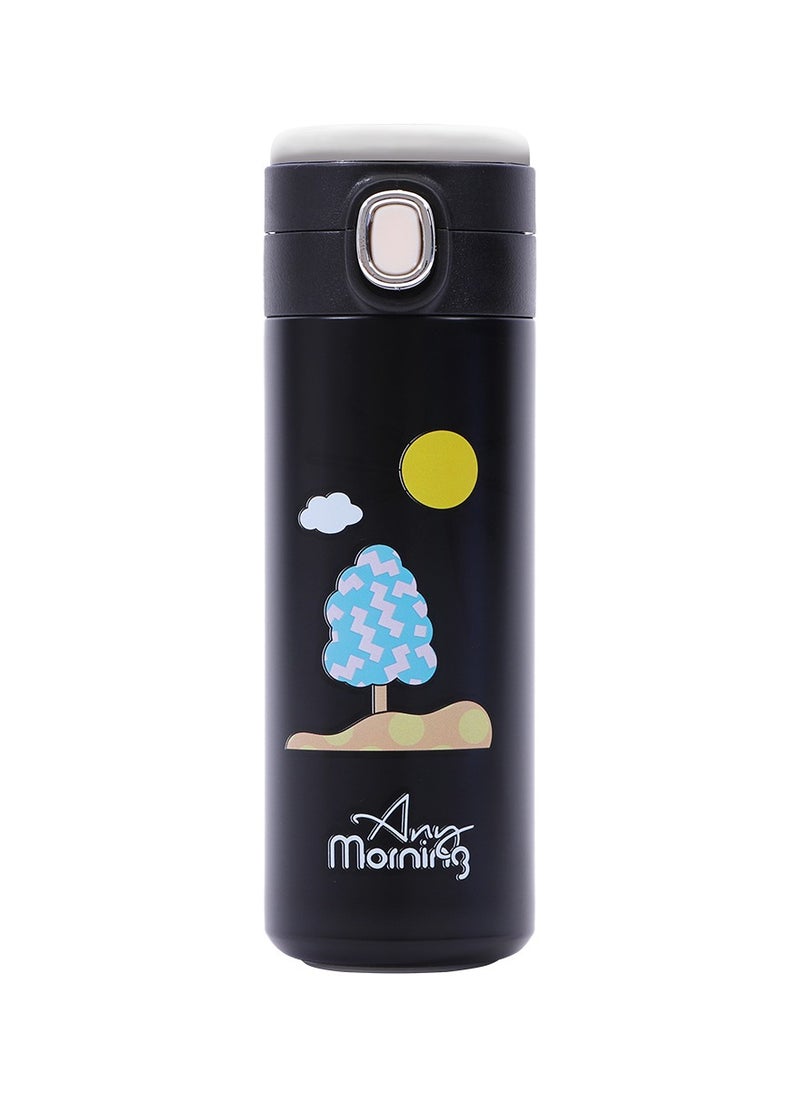 Any Morning Stainless Steel Travel Thermos Flask 420ml, Tea Coffee Thermos with LED Temperature Display, BPA Free, Insulated Water Bottle, Keep Hot or Cold, Great for Picnic Office Camping, 14.2 oz - SK22017  - Image 1