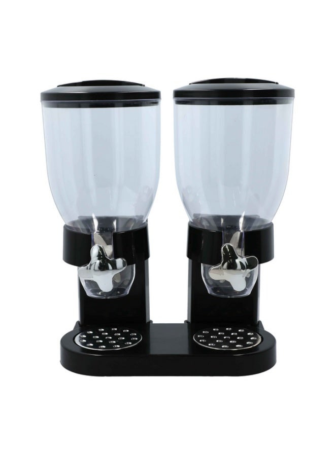 Felli Indispensable Double Food Dispenser Black and Clear 17.5oz - Image 1