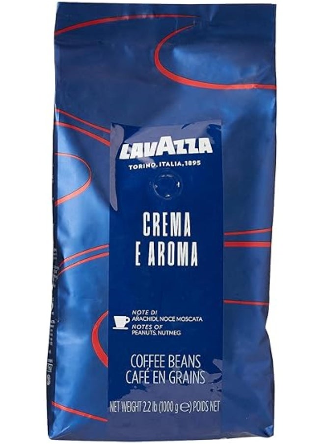 Lavazza Lavazza Coffee Beans Blend, Crema E Aroma, Robusta and Arabica, 1 Kg Pack  - Image 1