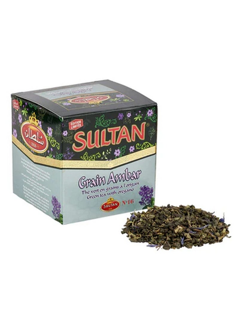 سلطان شاي أخضر عنبر مع أوريجانو 150 غرام - Image 2