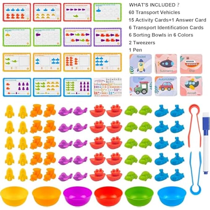 ألعاب مونتيسوري 2 3 4 5 سنوات، لعبة الديناصور للعد والفرز والمطابقة، لعبة تعليمية لرياض الأطفال، لعبة فرز للأطفال، ألعاب التعرف على الألوان للأطفال من 1-3 سنوات، للأولاد والبنات. - Image 2