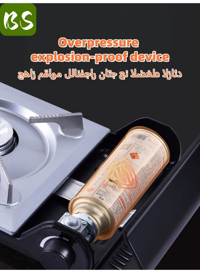 BS Logistics delays, emergency supply | Ultra-thin portable cassette stove | Outdoor camping stove | emergency gas stove、camp stove、camping accessories、camping stove、portable gas stove、portable stove | Lightweight design | Easy to carry | Quick installation | High fuel efficiency | Durable materials. - Image 5