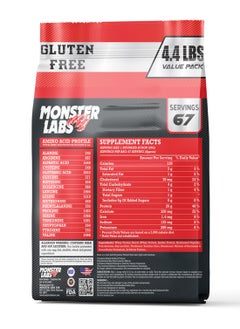 MONSTER LABS Monster Labs 100% Whey Protein Powder Primary Source Isolate, 20 Grams of Protein for Muscle Support and Recovery - Café Brazil, 4.4 Lbs, 67 Servings  - Image 2