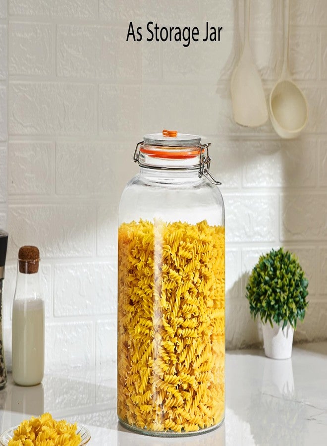 Glolaurge 1Pack Fermentation Jar, 2Gallon Wide Mouth Glass Fermenting Kit with Airlocks for Making Sauerkraut, Kimchi, Pickles, Mead, Cider & More - Image 5