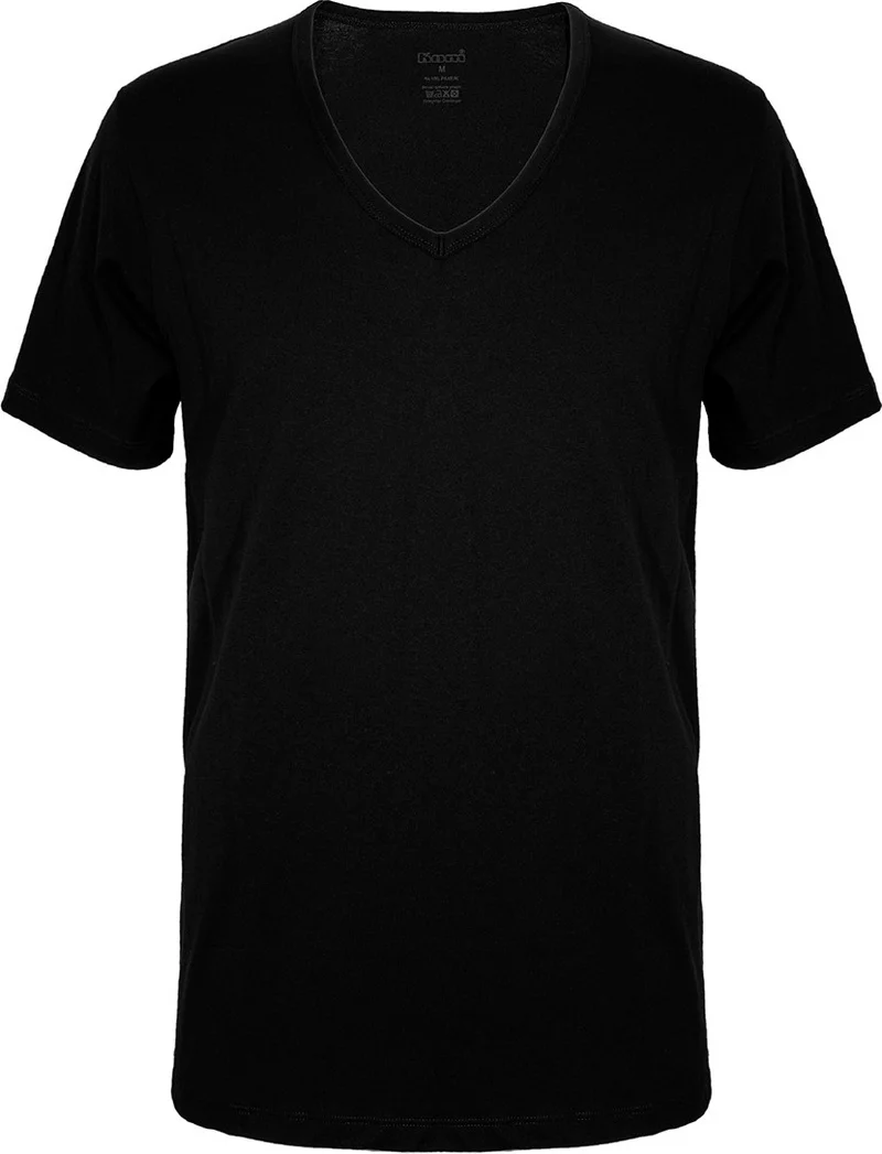 KOM Short Sleeve Koton Modal Men's Enrico 2-Piece V-Neck T-Shirt