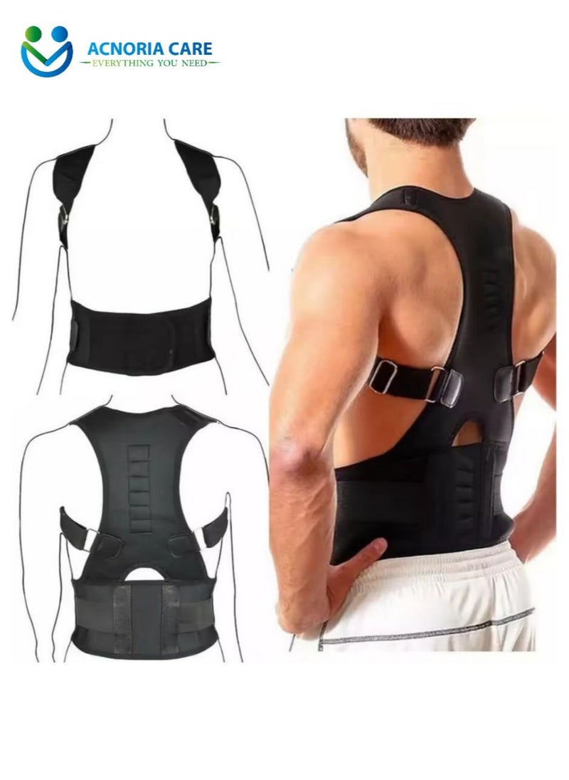 ACNORIA CARE - Adjustable Back Corrector Corset To Correct Body Posture Clavicle Spine Shoulder And Lumbar Support Black  Color Size S - From Acnoria Care - Image 1