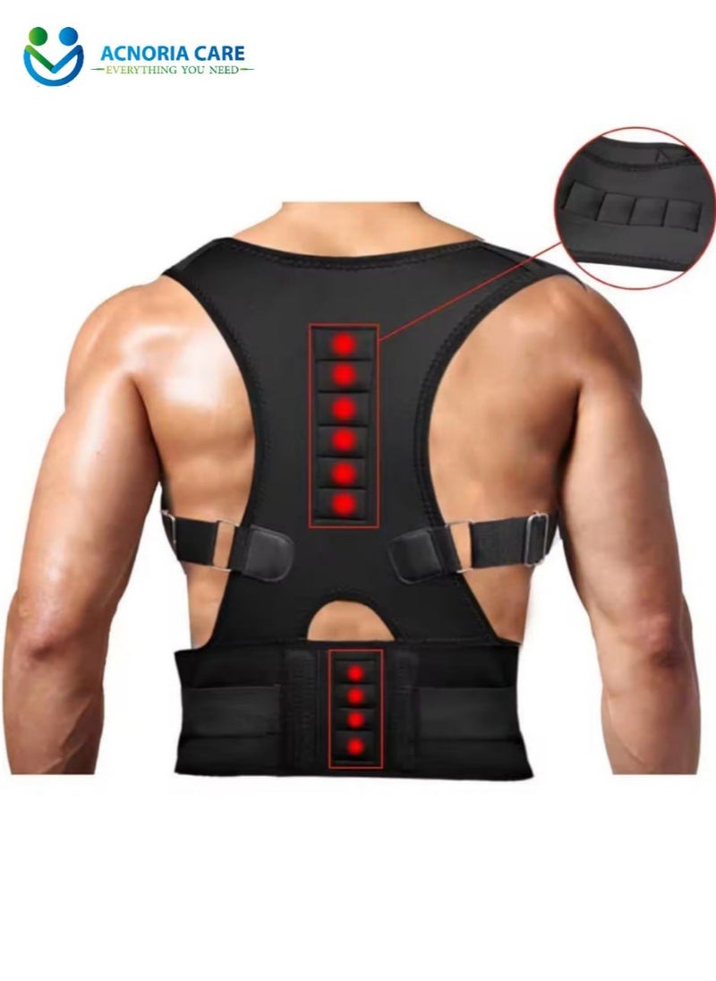ACNORIA CARE - Adjustable Back Corrector Corset To Correct Body Posture Clavicle Spine Shoulder And Lumbar Support Black  Color Size S - From Acnoria Care - Image 1