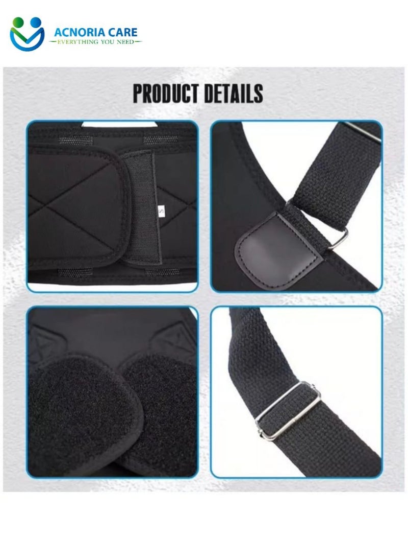 ACNORIA CARE - Adjustable Back Corrector Corset To Correct Body Posture Clavicle Spine Shoulder And Lumbar Support Black  Color Size S - From Acnoria Care - Image 1