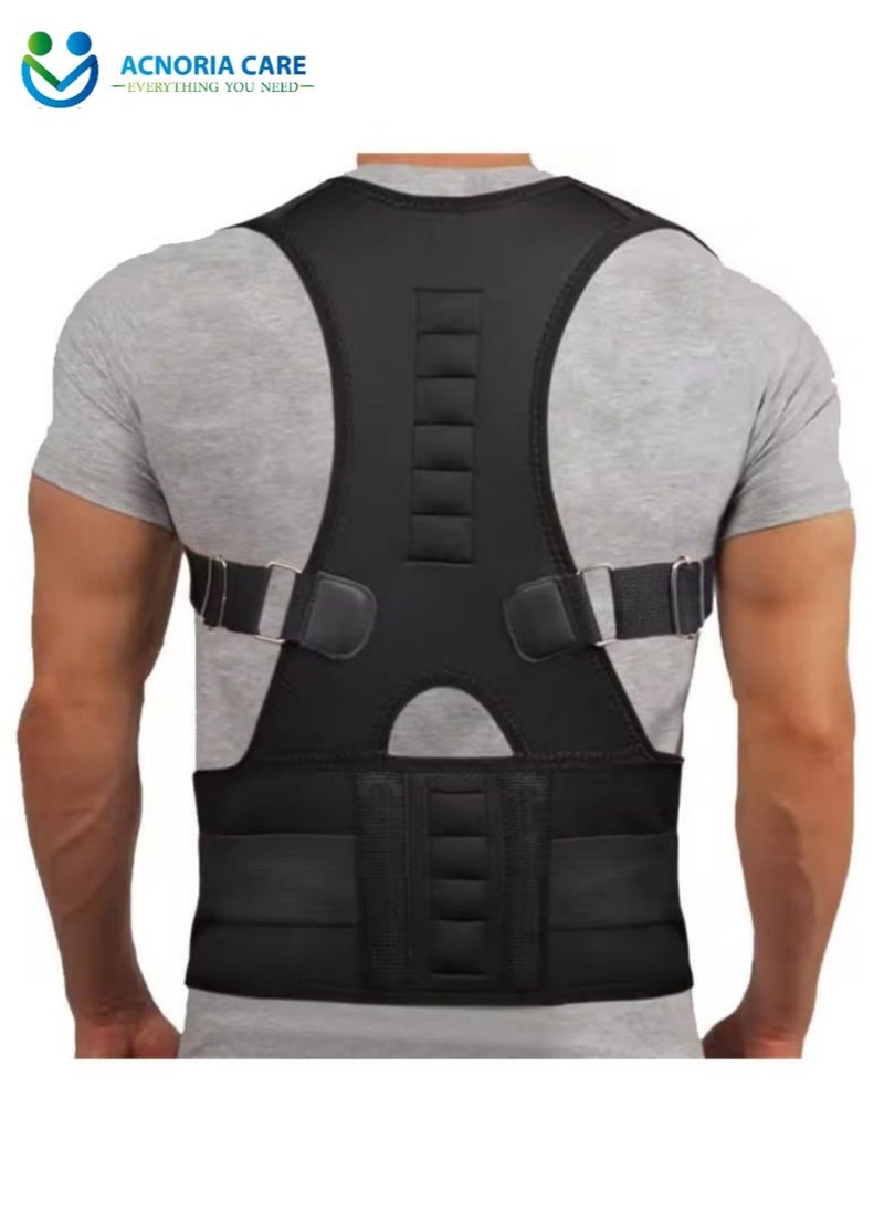 ACNORIA CARE - Adjustable Back Corrector Corset To Correct Body Posture Clavicle Spine Shoulder And Lumbar Support Black  Color Size S - From Acnoria Care - Image 1
