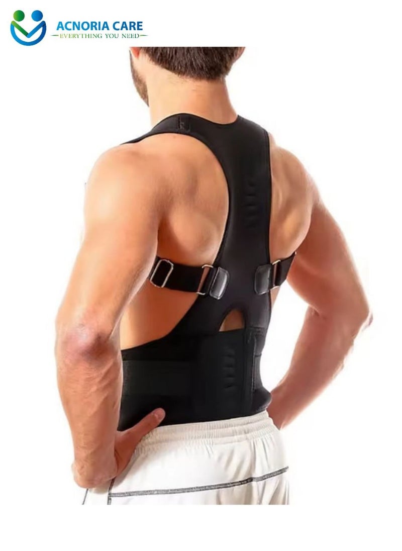 ACNORIA CARE - Adjustable Back Corrector Corset To Correct Body Posture Clavicle Spine Shoulder And Lumbar Support Black  Color Size S - From Acnoria Care - Image 1