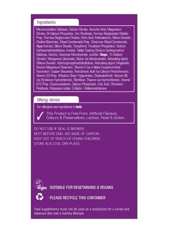 Natures Aid Pregnancy Health Vitality 60's Tablets - Image 2