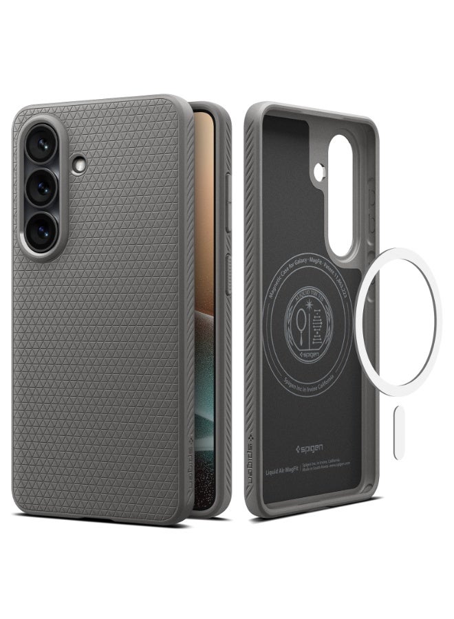 Spigen Liquid Air MagFit for Samsung Galaxy S26 Case [MagSafe compatible] Cover - Marble Gray - Image 1