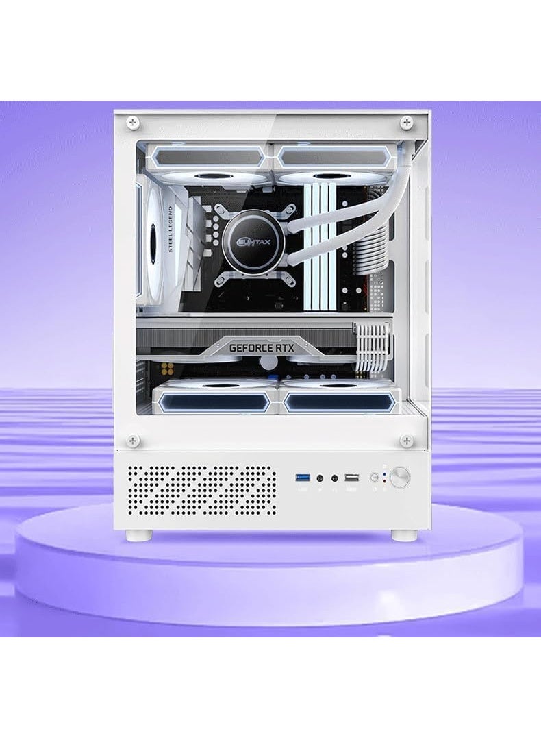 جهاز كمبيوتر للألعاب والعمل (Workstation) بمواصفات: معالج Core i7-7700 | بطاقة رسوميات GTX 750Ti (سعة 2 جيجابايت) | ذاكرة عشوائية 16 جيجابايت | قرص تخزين SSD سعة 500 جيجابايت | نظام تشغيل Windows 10/11 | تقنية WiFi 6 - Image 2
