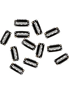 Paradise Paradise Hair Wig Clips 12 Pcs, Hair Toupee Clips, Hair Patch Clips, Hair Extension Clips, Hair Attachment Clips, Hair Bonding Clips For Men & Women, Black  - Image 5