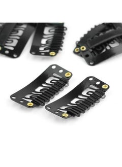 Paradise Paradise Hair Wig Clips 12 Pcs, Hair Toupee Clips, Hair Patch Clips, Hair Extension Clips, Hair Attachment Clips, Hair Bonding Clips For Men & Women, Black  - Image 4