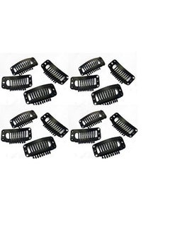 Paradise Paradise Hair Wig Clips 12 Pcs, Hair Toupee Clips, Hair Patch Clips, Hair Extension Clips, Hair Attachment Clips, Hair Bonding Clips For Men & Women, Black  - Image 1