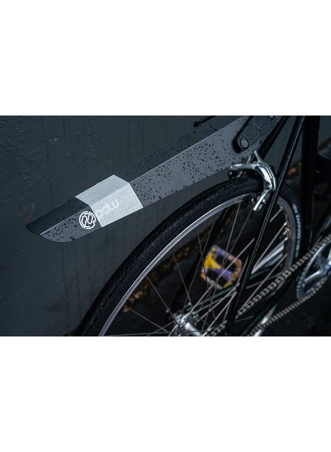 Portland Design Works Portland Design Works | Origami Seatpost Fender, Black/Reflective  - Image 4