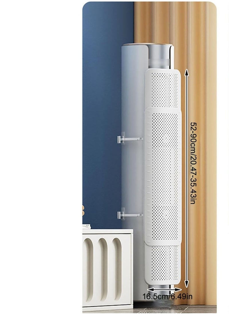 SänHahn 3 in 1 Floor-standing Ac Deflector Retractable 20.5-35.4" Universal, Air Conditioner Deflector Direct Blow Prevention Installation with Traceless Glue, Enhance Cooling and Heating Circulation  - Image 4