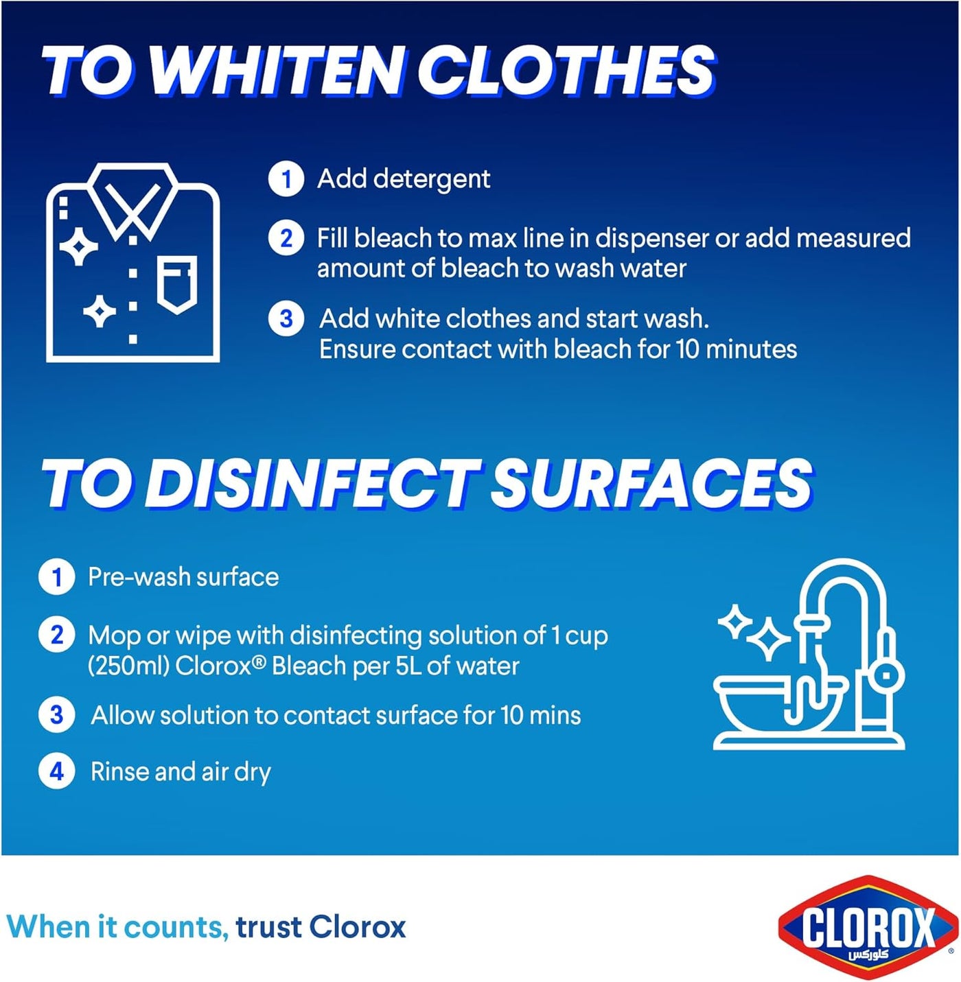 Clorox Liquid Bleach Original 3.78Litre