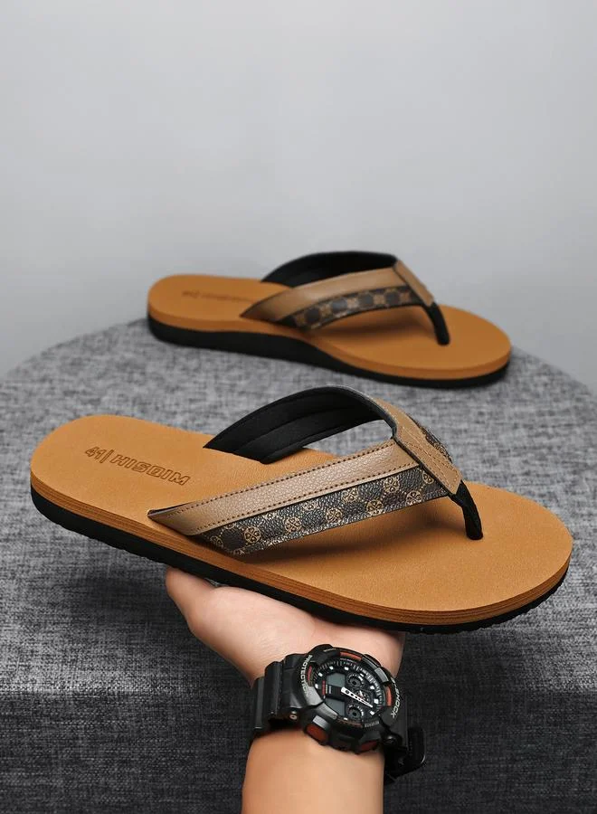Take Two Men Brown Flip-Flops