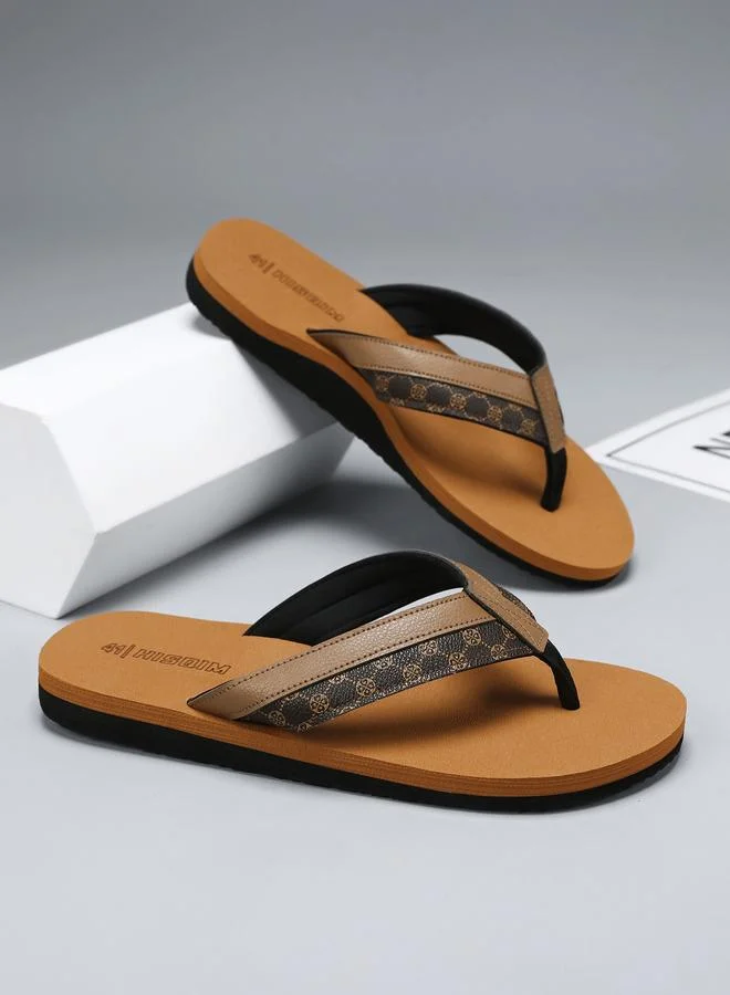 Take Two Men Brown Flip-Flops