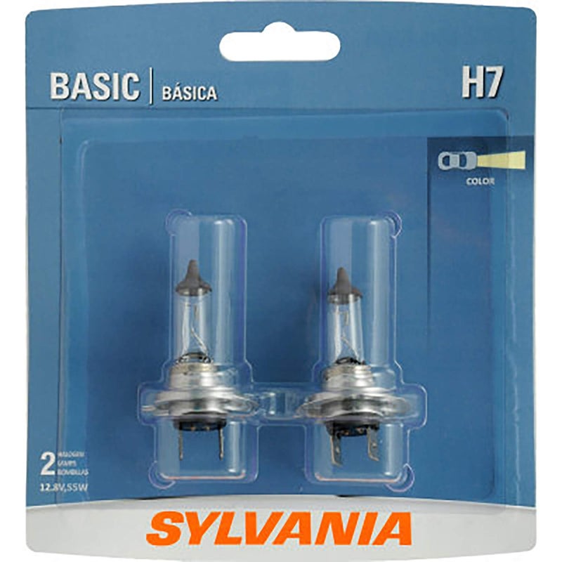 SYLVANIA H7BP2 H7 Basic Halogen Headlight Bulb 2 Pack