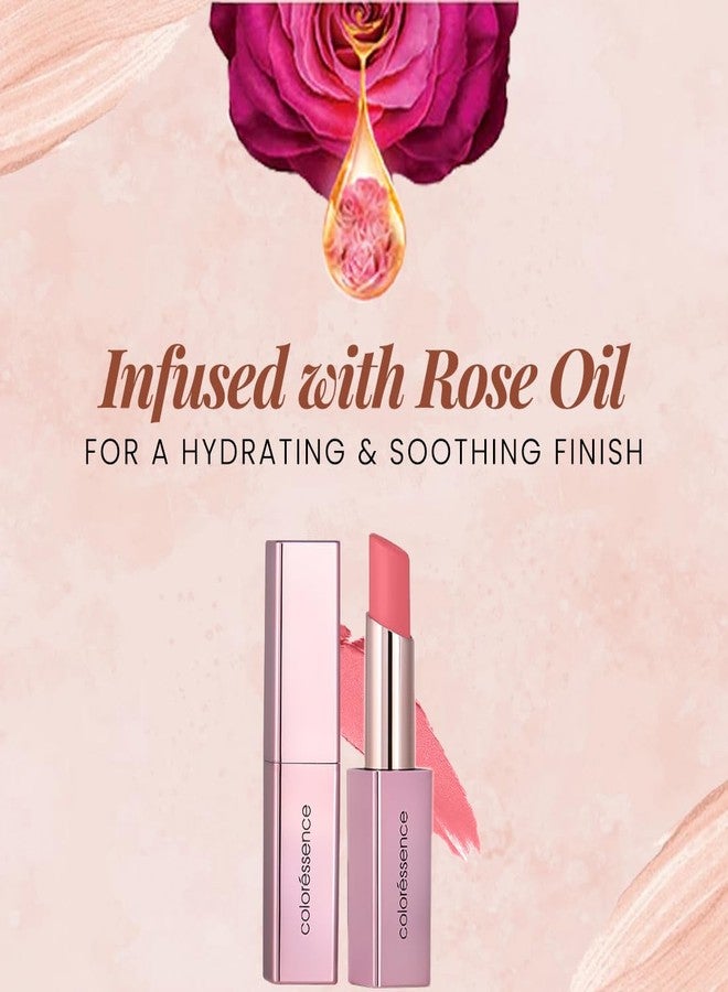 كالرسينس أحمر شفاه كولوريسنس روزيت نيودز طويل الأمد للنساء | مرطب ومقاوم للماء | ترطيب يدوم 8 ساعات | غني بزيت الورد | 3.3 غرام | RN-4 وردي طبيعي - Image 4