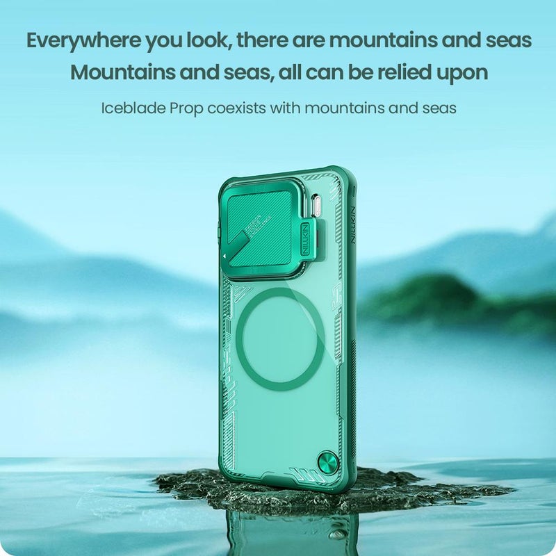 Nillkin For Xiaomi 15 Pro Ice Air Prop Series Magsafe Magnetic Cover Version Phone Case(Green) - Image 5