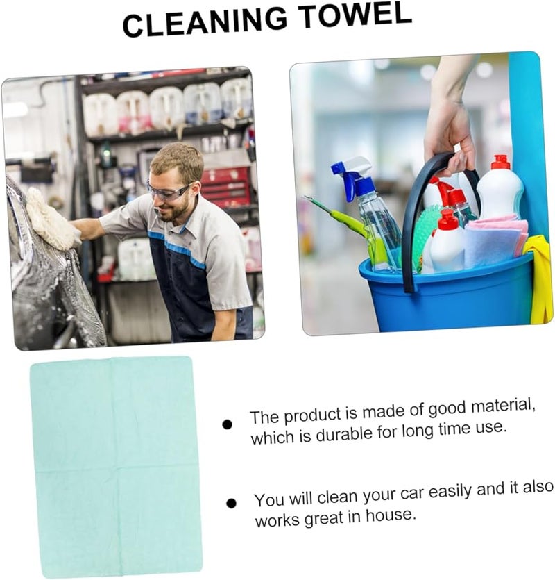 Light Green Car Cleaning Cloth Drying Towel Reusable 43 5 X 32 5 CM - Image 5