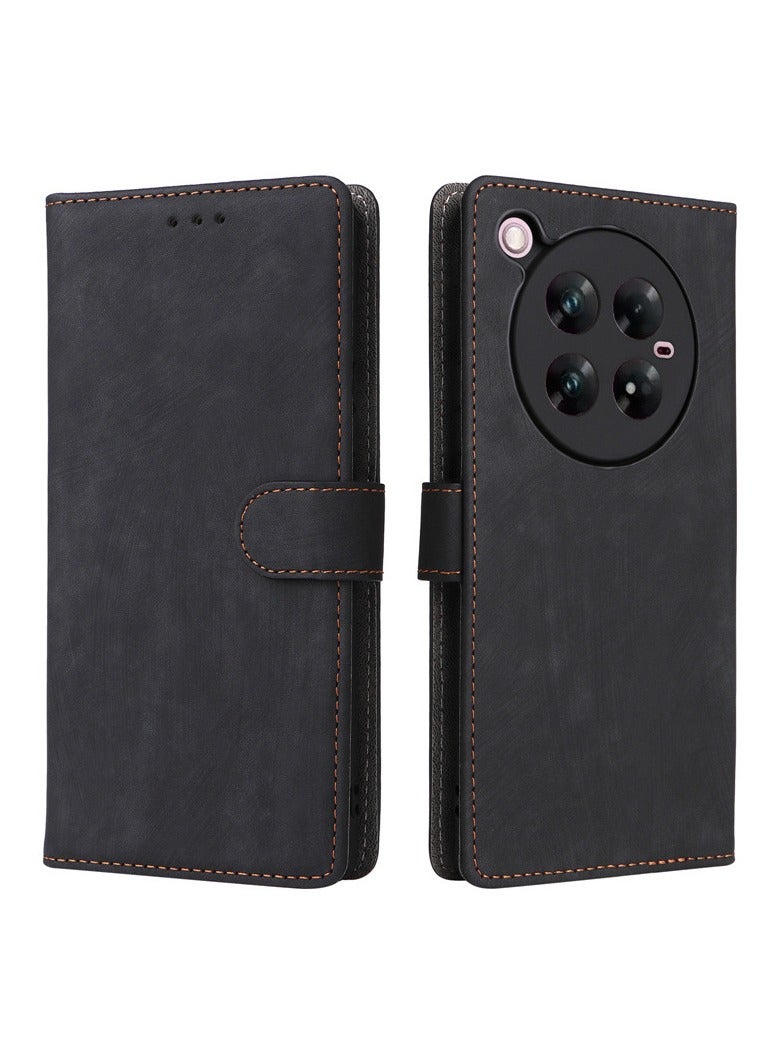 Leather Protective Phone Case Cover for Infinix Zero 40 5G Black - Image 1