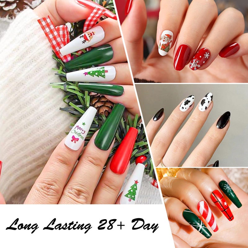 CANNI CC1 30Pcs 9ML Hema-free Gel Nail Polish Set, Black Pink Nude Red Blue Green Gel Polish Kit Color Soak Off LED Nail Gel Polish Set Nail Art Starter Manicure Salon DIY at Home - Image 5