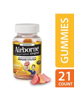 Airborne Immune Support Supplement With Vitamin C Chewable Gummies 21 Count  - Image 3