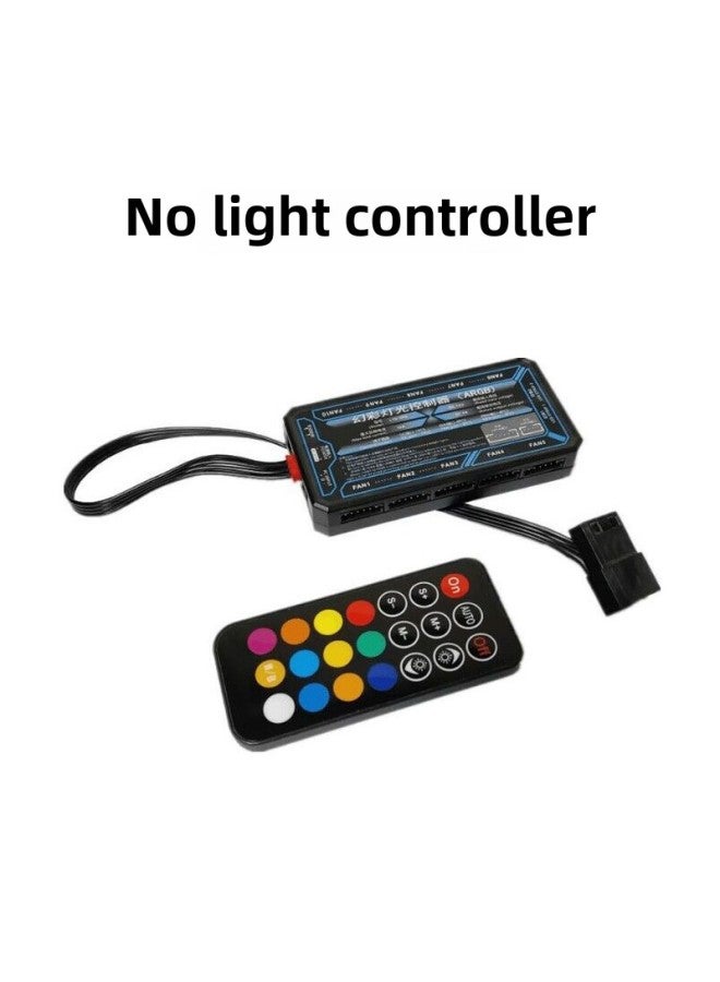 جهاز تحكم عن بعد لاسلكي صغير 6Pin بمروحة RGB وحدة تحكم Shengguang سحرية متزامنة لتغيير لون الهيكل محور المروحة - اللون: وحدة تحكم 6PIN - بدون ضوء - Image 1