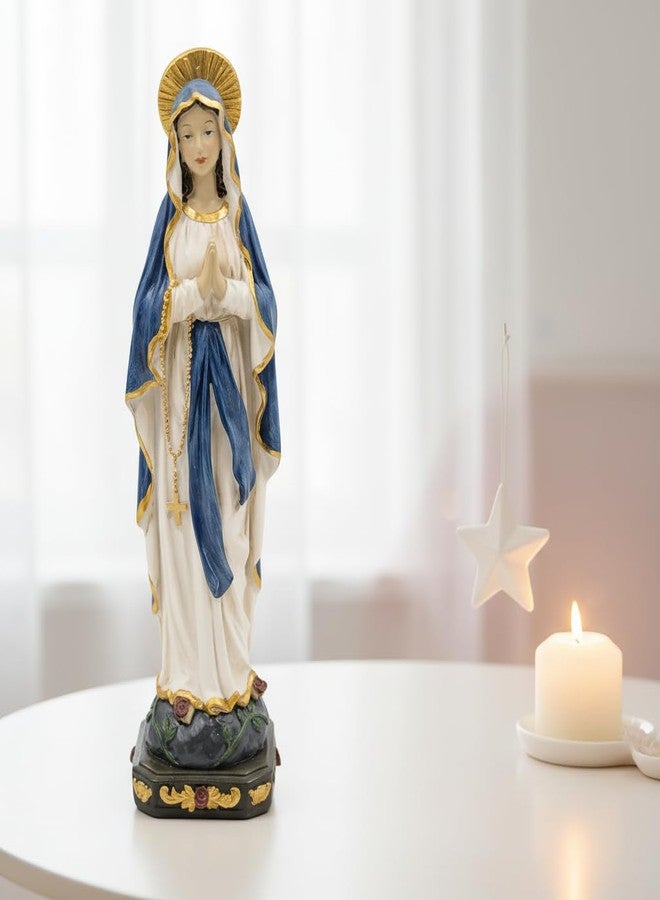 Comfy Hour 9" Praying Virgin Mary Statue, The Blessed Mother Madonna Figurine, Traditional Religious Sculpture for Home Altar, Artisan Crafted Resin Decor Accent, 1 Unit - Image 2