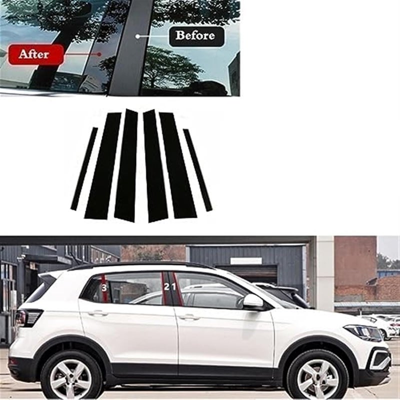 Wivplex 6PCS Polished Pillar Posts for VW T-Cross - Image 4