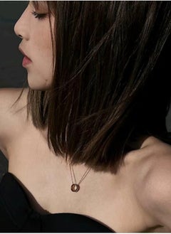 Daniel Wellington Aspiration Necklace Rose Gold Ceramic (Main Body) And Stainless Steel (316L) With Rose Gold Plating, No Gemstone  - Image 2