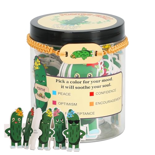 MEBRUDY 90 Positive Pickle Affirmation Cards Jar with NFC, Mothers Day Birthday Gifts for Mom, Women, Teenage, Adults, Teachers, Sisters, Friends, Teen Girl Cute Trendy Stuff - Image 1