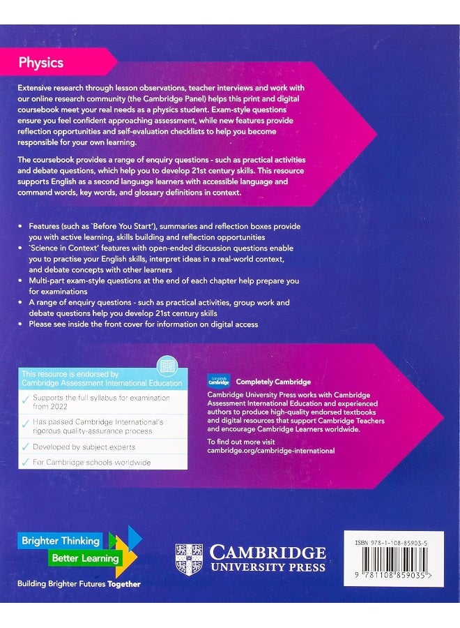 Cambridge International AS & A Level Physics Coursebook with Digital Access (2 Years) 3ed  - Image 2