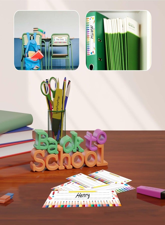 Cazhes Name Tags for Classroom Cubbies, 30 Colorful Name Plates for Desks, Back to School Self Adhesive Name Tags Sticker for Teachers Elementary - A09 - Image 4