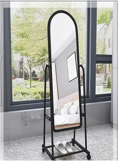 Floor Full Length Mirror with Holder and Wheels - pzsku/Z14B0D07BC2440E404829Z/45/_/1659967263/5661b7ef-0a67-40f8-bc97-454f905d6f20