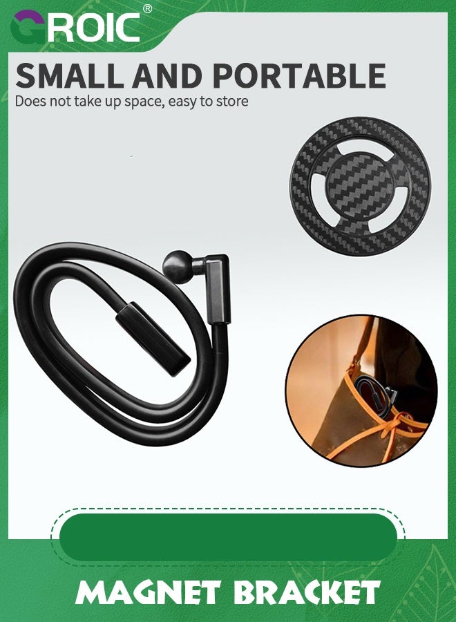 GROIC Magnetic Flexible Cell Phone Holder Stand for Treadmill, Spin Bike, Stroller, Shopping Cart, Bed, Car, Kitchen, Desk, Compatible with iPhone, Android  - Image 3