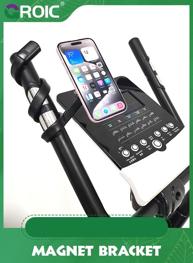 GROIC Magnetic Flexible Cell Phone Holder Stand for Treadmill, Spin Bike, Stroller, Shopping Cart, Bed, Car, Kitchen, Desk, Compatible with iPhone, Android  - Image 5