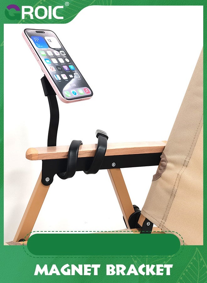 GROIC Magnetic Flexible Cell Phone Holder Stand for Treadmill, Spin Bike, Stroller, Shopping Cart, Bed, Car, Kitchen, Desk, Compatible with iPhone, Android  - Image 4