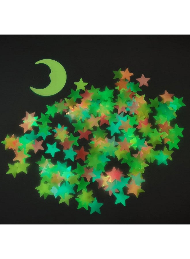 GLOCARNIVAL Glow in The Dark Stars and Moon Stickers for Ceiling - 200pcs 3D Luminous Adhesive Stars Create Realistic Starry Sky - Room Decor for Kids Bedroom, Wall Stickers - Image 4