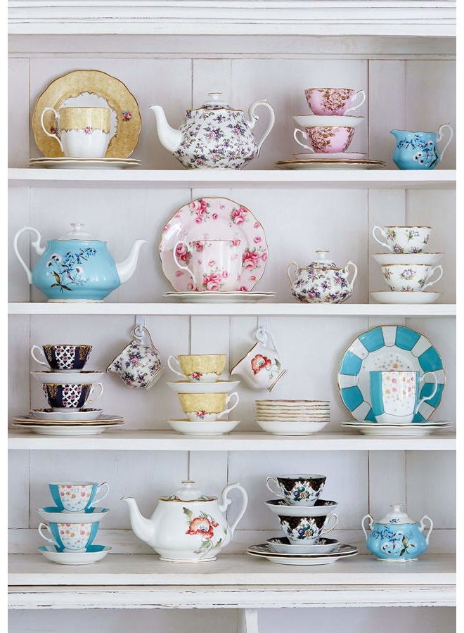 ROYAL ALBERT 100 Years 1950-1990 5-Piece Teacup & Saucer Set - Image 3