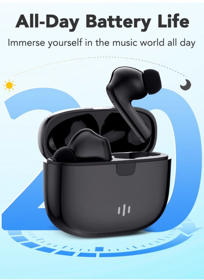 SUBOZZ - Bluetooth Earphones with Active Noise Cancelling | True Wireless Erebuds Bluetooth 5.4 | In-Ear Headphones with Immersive Sound | Lightweight TWS Earphones for Sports | Compatible with iPhone & Android Phones (Black） - Image 1