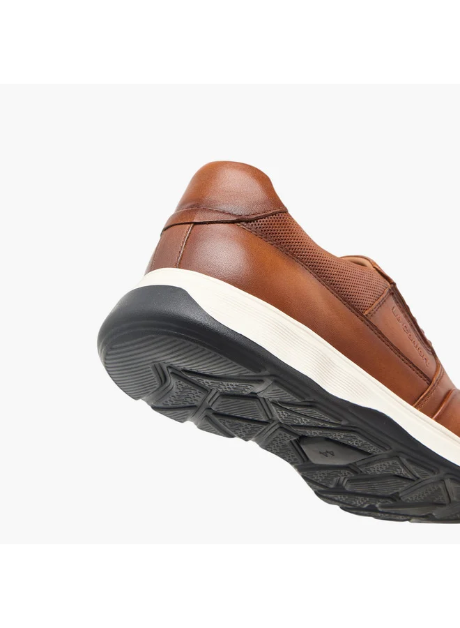 لو كونفورت Men Logo Embossed Slip-On Loafers