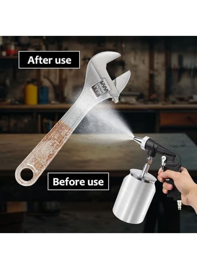Qivine Handheld Sand Blaster Gun Kit with 1L Tank 6 2 Bar for Polishing Derusting - Image 4