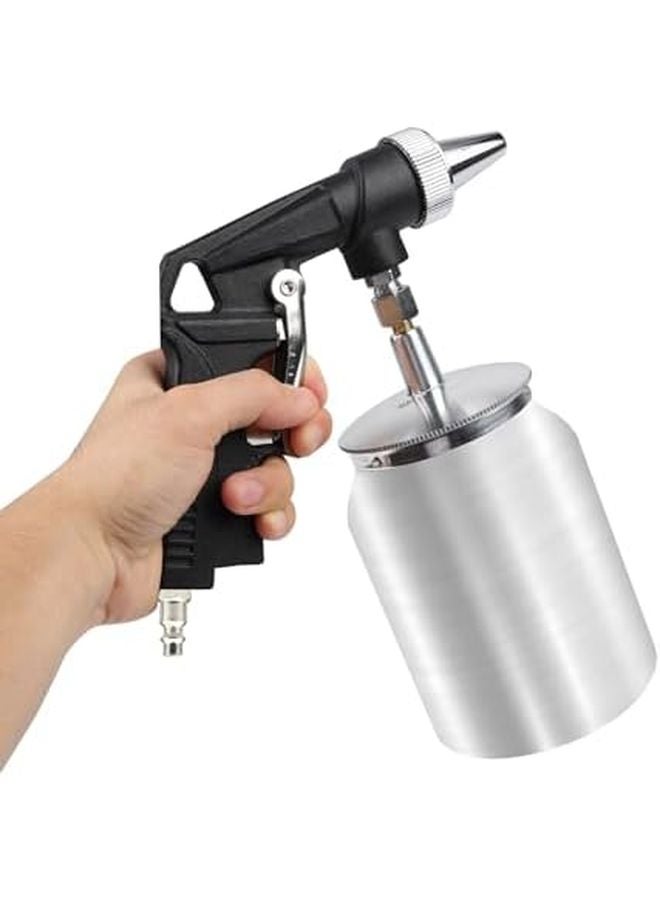 Qivine Handheld Sand Blaster Gun Kit with 1L Tank 6 2 Bar for Polishing Derusting - Image 1