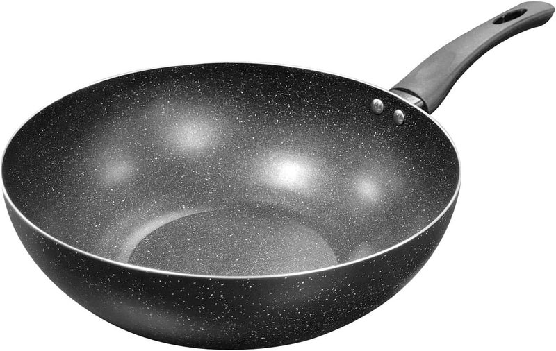 Kitchen Master Non-Stick Induction Wok 28 cm - Grey - Image 1